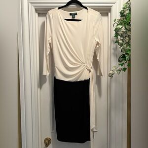 Oh so Chic!  Black & Cream Dress